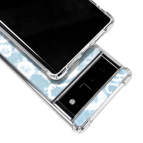 Blue Tie Dye Google Pixel 6 Clear Case
